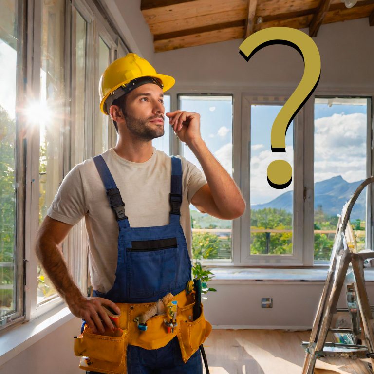 Un bricoleur en pleine réflexion sur ses travaux, et se questionnant sur quel condensateur il doit choisir pour son volet roulant.