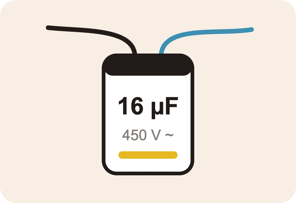 Condensateur permanent 450 V avec câble